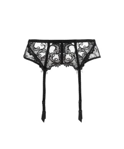 Lise Charmel Tilbehør<0005 NO/NOIR - Dressing Floral Suspender Belt