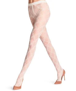 Falke Strømpebukser/ Leggings<2059 OFF-WHITE - Floral Shower TI Tights