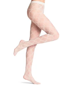 Falke Strømpebukser/ Leggings<2059 OFF-WHITE - Floral Shower TI Tights