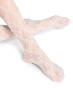 Falke Strømpebukser/ Leggings<2059 OFF-WHITE - Floral Shower TI Tights
