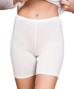 Lady Avenue Undertøj<00 OFF-WHITE - LA - Silk Jersey Short Tights