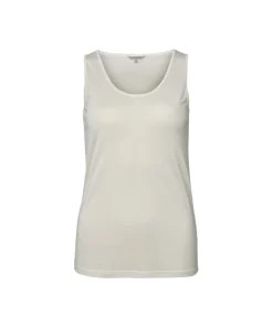 Lady Avenue Undertøj<00 OFF-WHITE - LA - Silk Jersey Tank Top