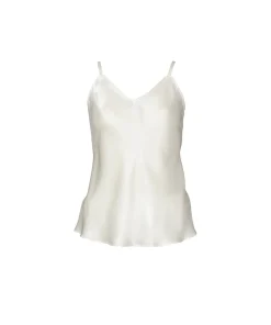 Lady Avenue Top/ Loungeshirt/ Pyjamas|Pyjamas/ Loungewear<00 OFF-WHITE - LA - Silk Woven Camisole W/Cording
