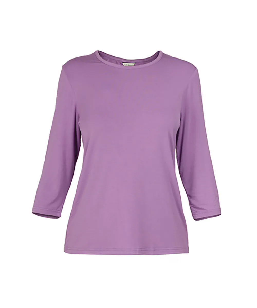 Lady Avenue Top/ Loungeshirt/ Pyjamas|Pyjamas/ Loungewear<683 ORCHID LEAVES - LA - Bamboo Homewear Sleeve Pyjamas