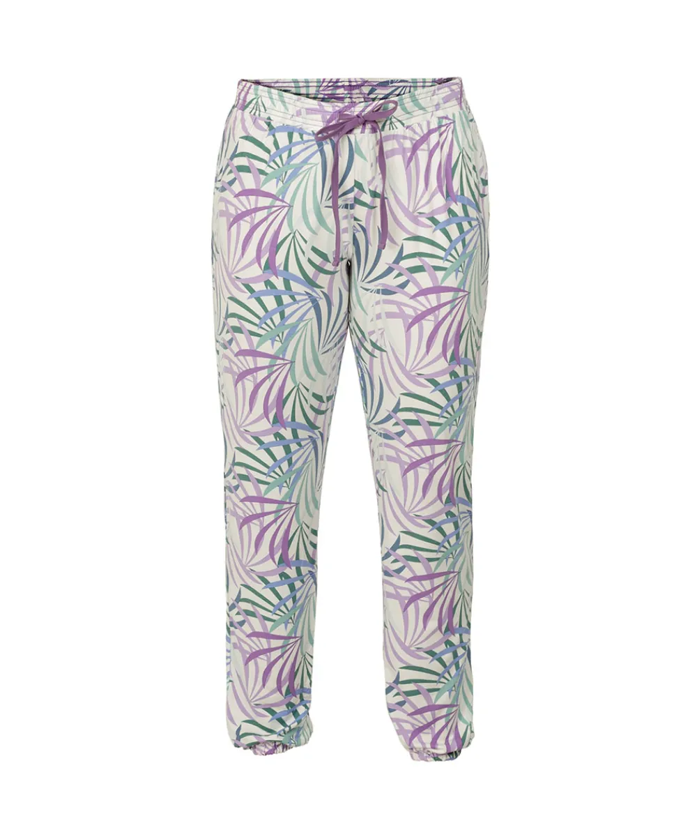 Lady Avenue Top/ Loungeshirt/ Pyjamas|Pyjamas/ Loungewear<683 ORCHID LEAVES - LA - Bamboo Homewear Sleeve Pyjamas