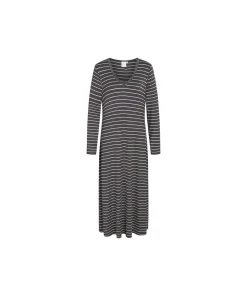 CCDK Copenhagen Natkjoler/ Underkjoler/ Chemiser<8006 PAVEMENT STRIPE - Jacqueline L/S long Dress