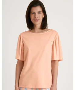 Calida Top/ Loungeshirt/ Pyjamas<082 PEACH PARFAIT - Favourites Balance Shirt short-sleeve