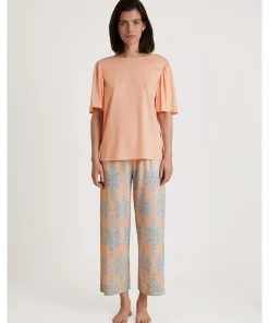 Calida Top/ Loungeshirt/ Pyjamas<082 PEACH PARFAIT - Favourites Balance Shirt short-sleeve