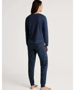 Calida Pyjamas/ Loungewear<488 PEACOAT BLUE - Sweet Dreams Pyjamas With Cuff