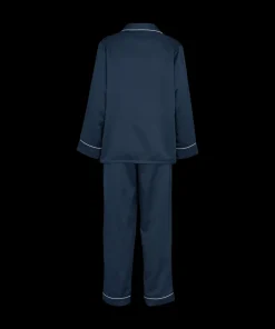 Missya Top/ Loungeshirt/ Pyjamas|Pyjamas/ Loungewear<330 PEACOAT NAVY - Leo Sateen Pyjamas