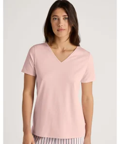 Calida Top/ Loungeshirt/ Pyjamas<072 PEARL BLUSH - Favourites Sun Shirt Short-Sleeve