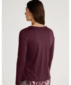 Calida Top/ Loungeshirt/ Pyjamas<209 PORT ROYAL RED - Favourites Ground Shirt Long-Sleeve