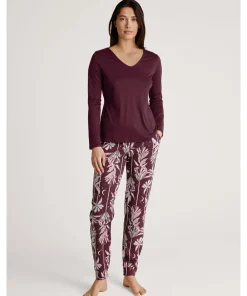 Calida Top/ Loungeshirt/ Pyjamas<209 PORT ROYAL RED - Favourites Ground Shirt Long-Sleeve