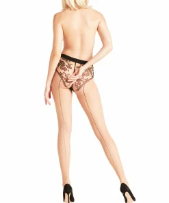 Falke Strømpebukser/ Leggings|Sexet Lingeri<4343 POW/BLACK - Sheer Lady Tights