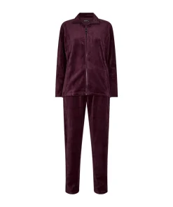Decoy Hjemmedragt/ Heldragt|Pyjamas/ Loungewear<79 RØD - Velour Homewear Set