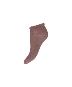 Decoy Ankelstrømper/ Sokker<9139 RØD - Sock Glitter Ankel Sock