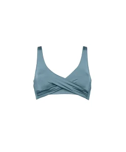 Maryan Mehlhorn Bikinier<352 RETRO BLUE - Watercult Seaside Splash Bikini Top