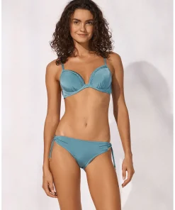 Maryan Mehlhorn Bikinier<352 RETRO BLUE - Watercult Shimmering Solids Bikini Top