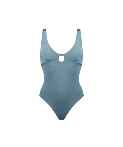 Maryan Mehlhorn Badedragter<352 RETRO BLUE - Watercult Shimmering Solids Swimsuit