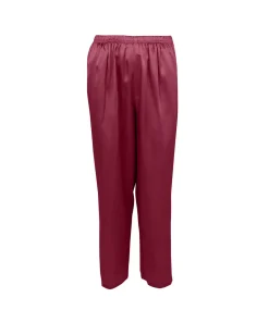 Lady Avenue Top/ Loungeshirt/ Pyjamas|Pyjamas/ Loungewear<194 RUBY RED - Silk Woven Basic Pyjamas