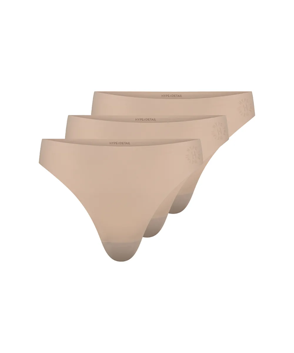 Hype The Detail Undertøj|Trusser<81 SAND - String 3-Pack
