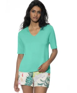 Mey Top/ Loungeshirt/ Pyjamas<1258 SEAFOAM - Lovestory T-Shirt
