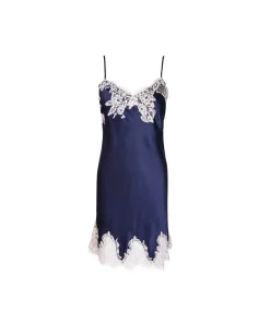 Lise Charmel Underkjoler/ Negligé<5197 SM/SPLENDEUR MARINE - Splendeur Night Dress