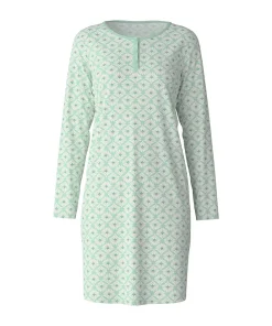 Calida Natkjoler/ Underkjoler/ Chemiser<603 SOFT GREEN - Flower Nights Nightdress