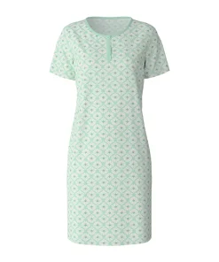 Calida Natkjoler/ Underkjoler/ Chemiser<603 SOFT GREEN - Flower Nights Sleepshirt
