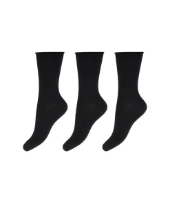 Decoy Ankelstrømper/ Sokker<1100 SORT - Ankle Sock Bamboo 3-Pack