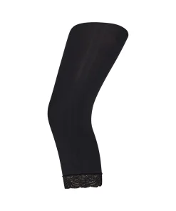 Decoy Strømpebukser/ Leggings<1100 SORT - Capri W/Lace 60 Den. 3D