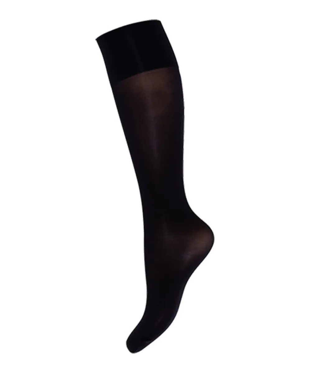 Decoy Ankelstrømper/ Sokker<1100 SORT - Kneehigh Perfectfit30 2P