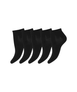 Decoy Ankelstrømper/ Sokker<1100 SORT - Sneaker Bamboo 5-Pack