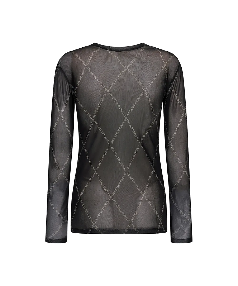 Hype The Detail Top/ Loungeshirt/ Pyjamas|Undertøj<13 SORT - Blouse W/Print