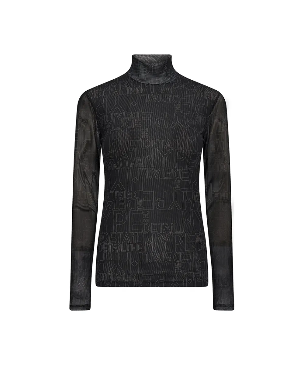 Hype The Detail Top/ Loungeshirt/ Pyjamas|Undertøj<10 SORT - Blouse W/Print