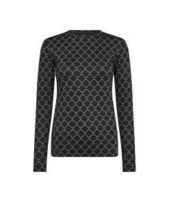 Hype The Detail Top/ Loungeshirt/ Pyjamas|Undertøj<37 SORT - Printed Blouse