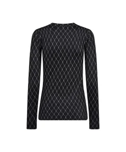 Hype The Detail Undertøj<46 SORT - Printed Blouse