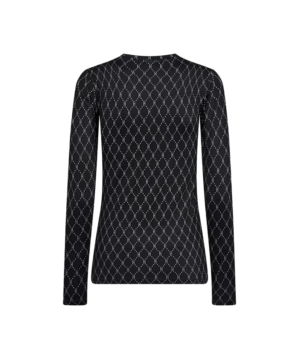 Hype The Detail Undertøj<46 SORT - Printed Blouse