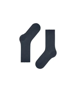 Falke Ankelstrømper/ Sokker<6116 SPACE BLUE - Cosy Wool Boot SO Socks