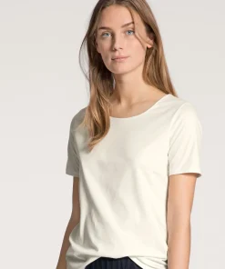 Calida Top/ Loungeshirt/ Pyjamas|Pyjamas/ Loungewear<910 STAR WHITE - Favourites Dreams Shirt Short-Sleeve