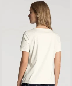 Calida Top/ Loungeshirt/ Pyjamas|Pyjamas/ Loungewear<910 STAR WHITE - Favourites Dreams Shirt Short-Sleeve