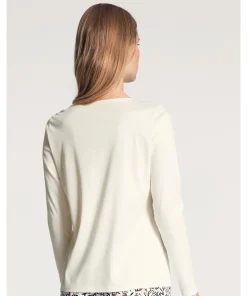 Calida Top/ Loungeshirt/ Pyjamas|Pyjamas/ Loungewear<910 STAR WHITE - Favourites Glow Shirt Long-Sleeve
