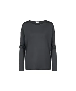 Mey Top/ Loungeshirt/ Pyjamas<515 THUNDER GREY - Lovestory T-shirt Long Sleeve