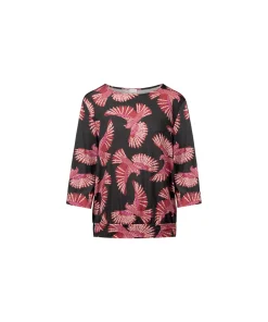 Mey Top/ Loungeshirt/ Pyjamas<515 THUNDER GREY - Lovestory T-Shirt 3/4 Sleeve