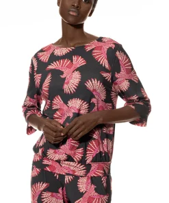 Mey Top/ Loungeshirt/ Pyjamas<515 THUNDER GREY - Lovestory T-Shirt 3/4 Sleeve