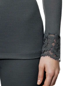 Mey Undertøj<515 THUNDER GREY - Wool T-shirt Long Sleeve