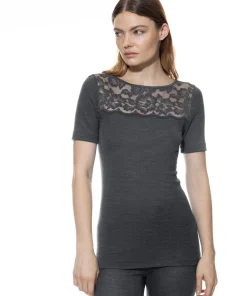 Mey Undertøj<515 THUNDER GREY - Wool T-shirt