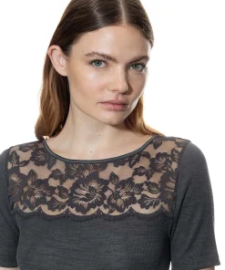 Mey Undertøj<515 THUNDER GREY - Wool T-shirt