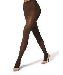 Wolford Strømpebukser/ Leggings<9952 UMBER/BLACK - Jacquard Strømpebukser/Leggings