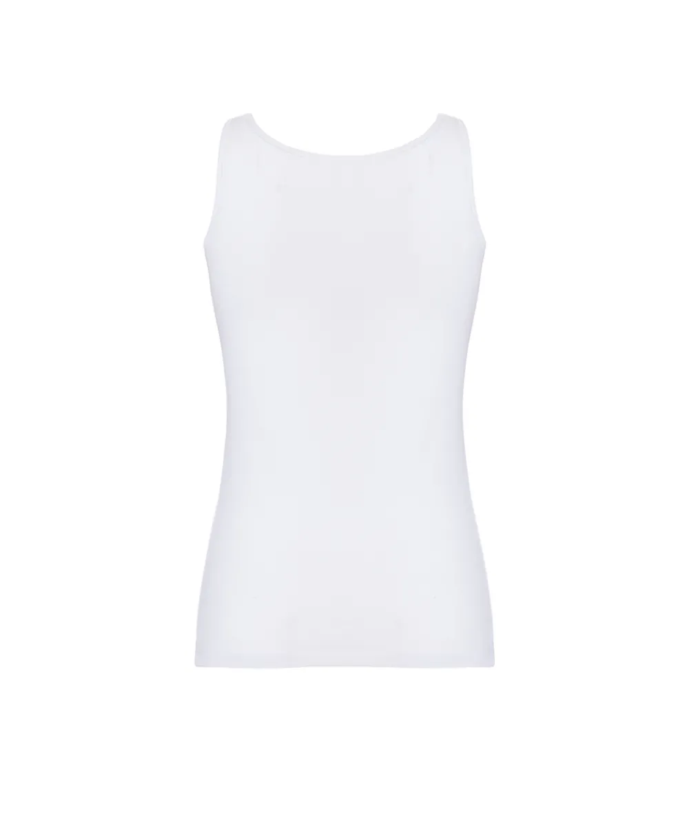 Femilet Undertøj<010 WHITE - Basic Cotton Tanktop